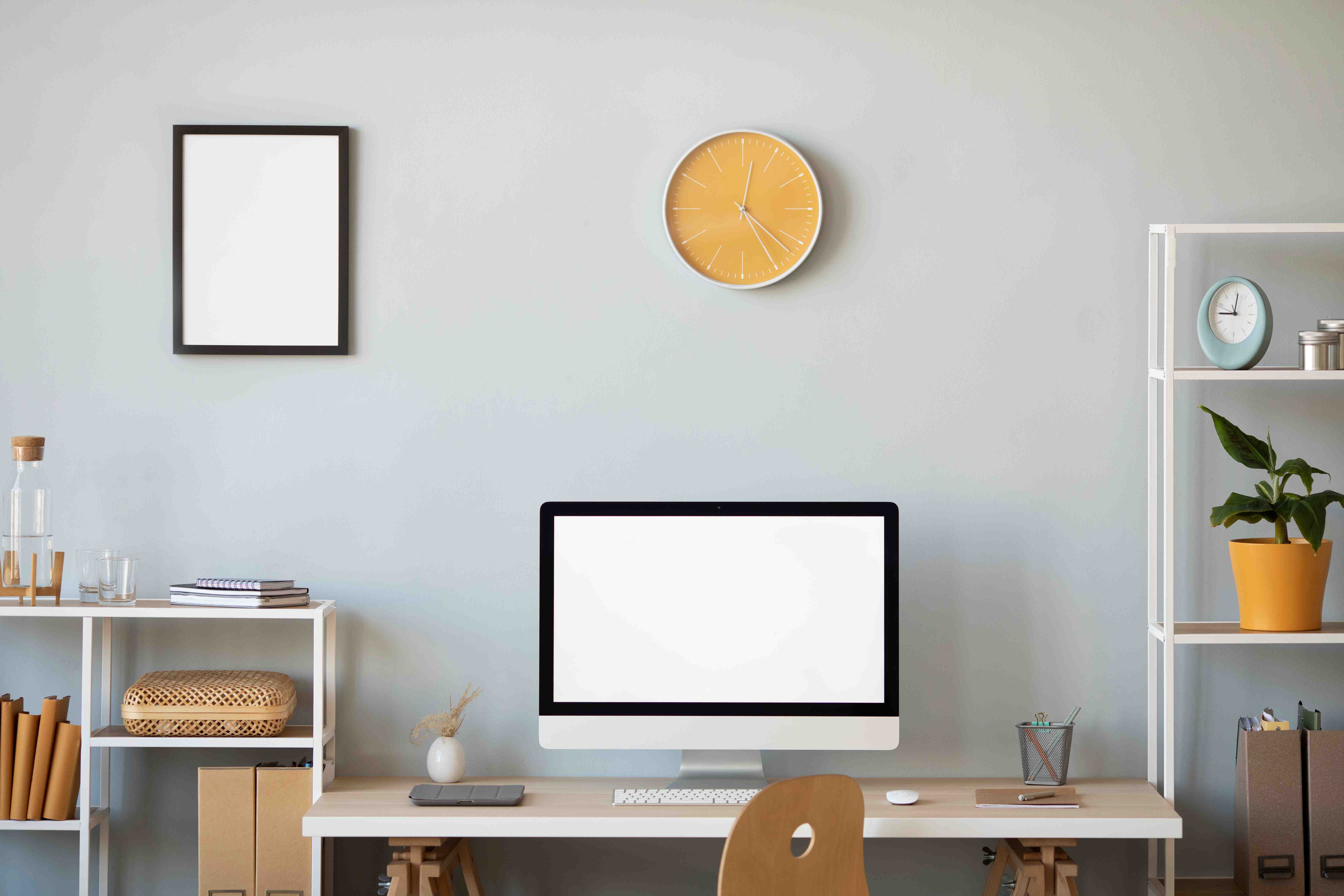 Home office space concept.